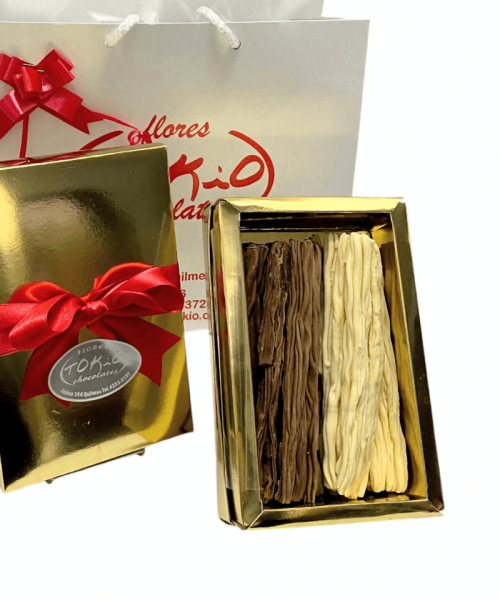 Alternative view of 200 g - Caja Dorada con Chocolate en Rama mixto.