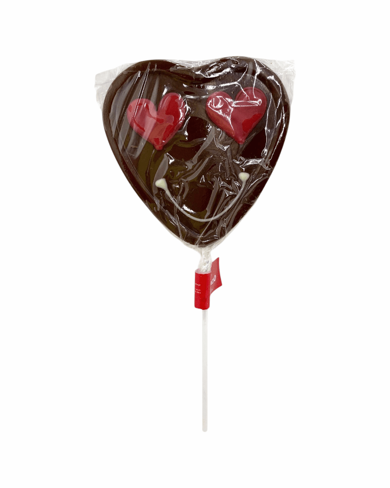 Paleta "Caritas" de chocolate con leche.