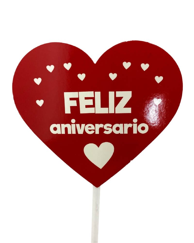 Cartelito Felíz Aniversario.