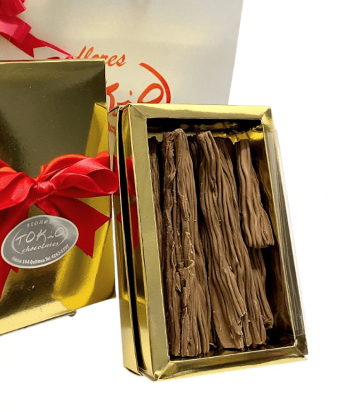 Alternative view of 200 g - Caja Dorada con Chocolate en Rama leche.